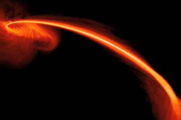 Foto eines schwarzen Loches